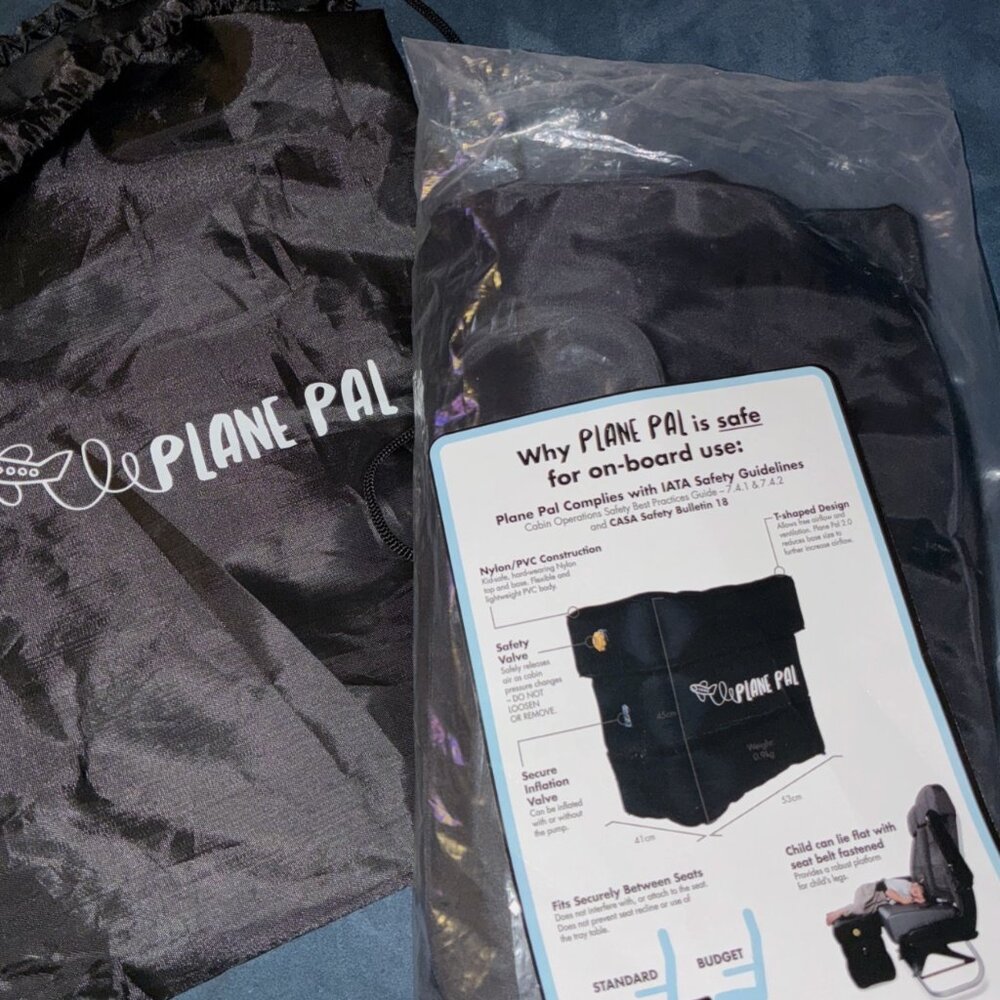 Plane Pal Self-inflating Inflatable Comfort Pillow Kids - Airplane, Airline, Fly